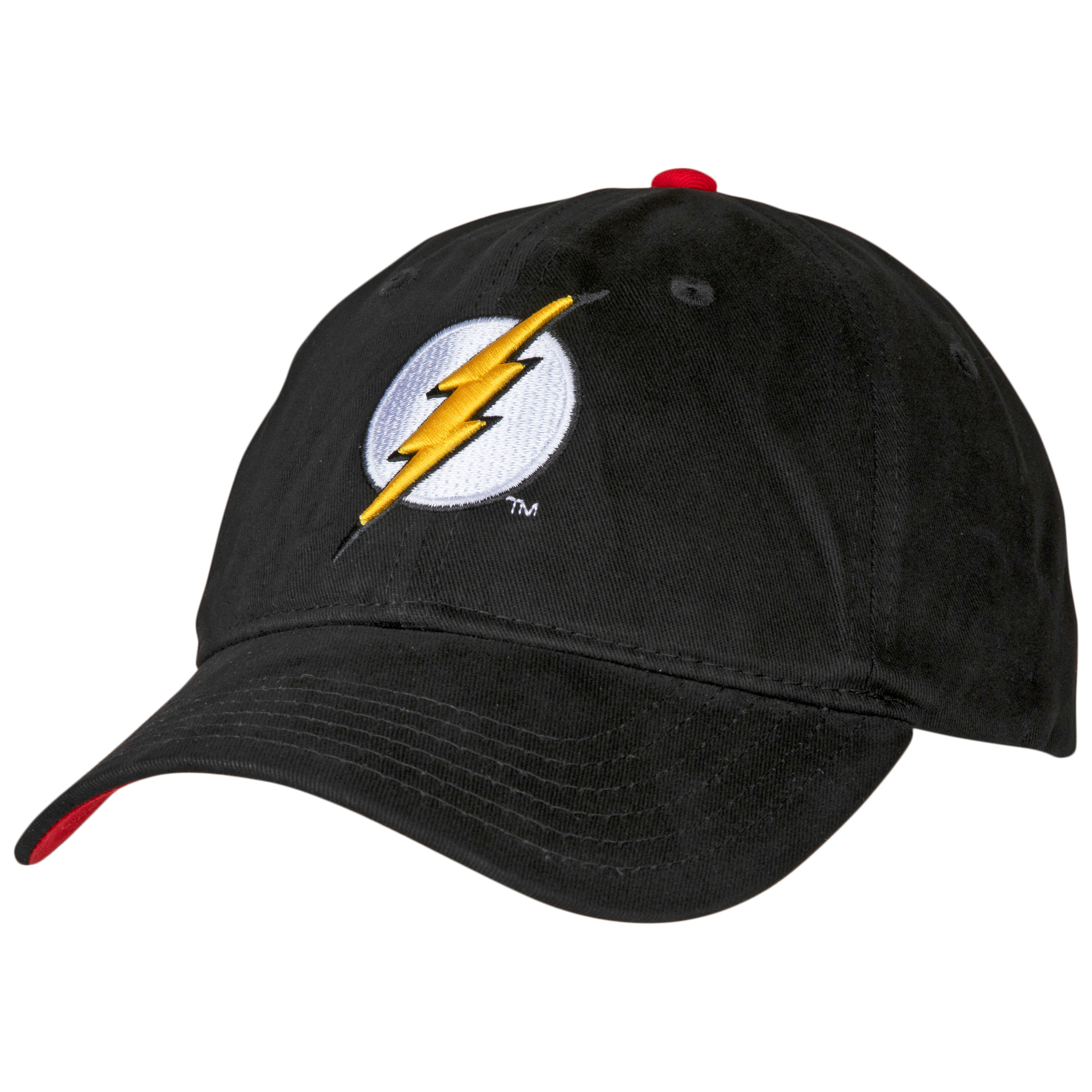 The Flash Classic Symbol Curved Brim Adjustable Dad Hat